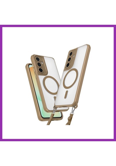 Bezos Samsung Galaxy S25 Uyumlu Kılıf Enka Magsafe Silikon Kılıf - Desert Bty