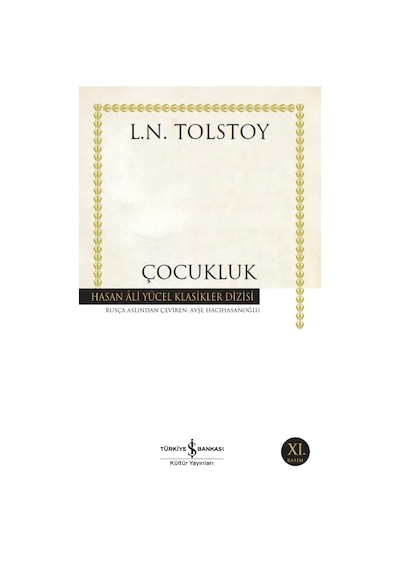 Çocukluk - Lev Nikolayeviç Tolstoy