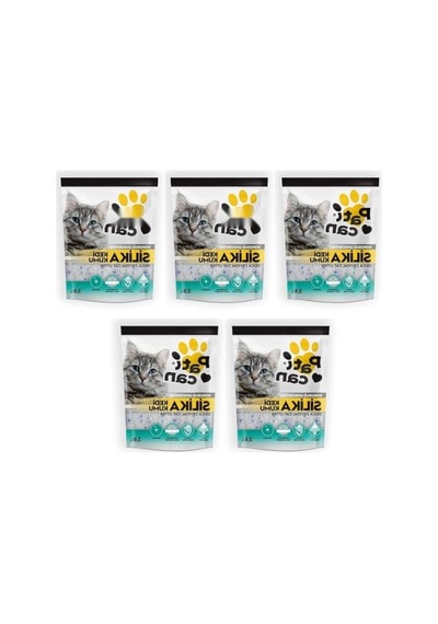 Silika Kristal Kedi Kumu - 5 Adet, 3.8 Lt