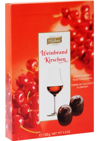 Böhme Vişne-Brandy’li Çikolata 150 G HEDİYELİK ÇİKOLATA