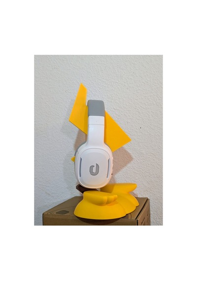 Pikachu Tarzı Kulaklık Standı 3d Baskı Anime Figürlü Masaüstü Kulaklık Askısı