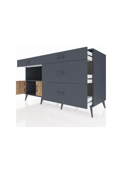 Kronos Konsol Tek Raflı 4 Çekmeceli 2 Kapaklı 176x59x99 Antrasit-çam/antrasit Atlas Çam/antrasıt - Antrasıt Kronos Konsol Tek Raflı 4 Çekmeceli 2 Kapaklı 176x59x99 Antrasit-çam/antrasit Atlas Çam/antrasıt - Antrasıt