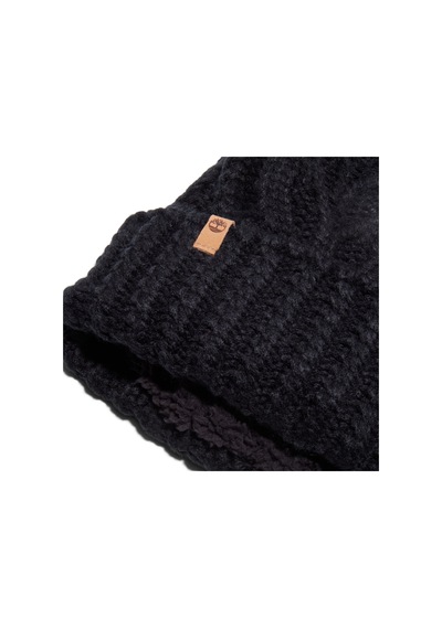 B0a1ero0011-r Timberland Cable Premium Pom Beanie Kadın Siyah B0a1ero0011-r Siyah