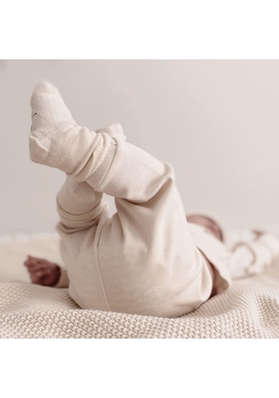 Naturaborn Naturaborn Gots Organik Sertifikalı Bebek Çorabı (4 Çift) Bej
