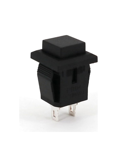 Ic-180k Plastik Buton Yaylı 2p Pbs15b Siyah