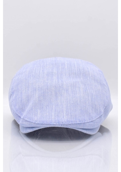 Külah Açık Mavi Kasket Pamuklu London Flat Cap Şapka Açık Mavi Standart