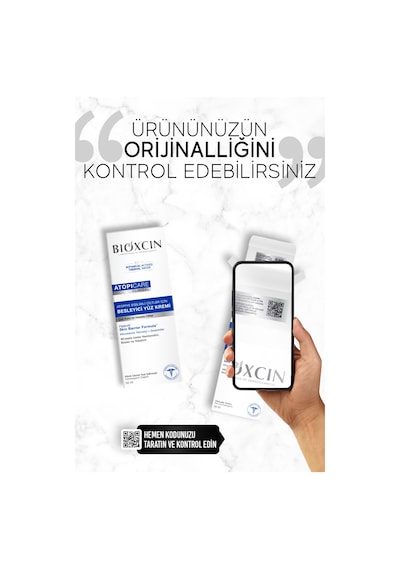 Bioxcin Atopicare Yüz Kremi 50 ml – Atopik Ciltler İçin Niacinamide ve Seramid İçerikli Besleyici Krem