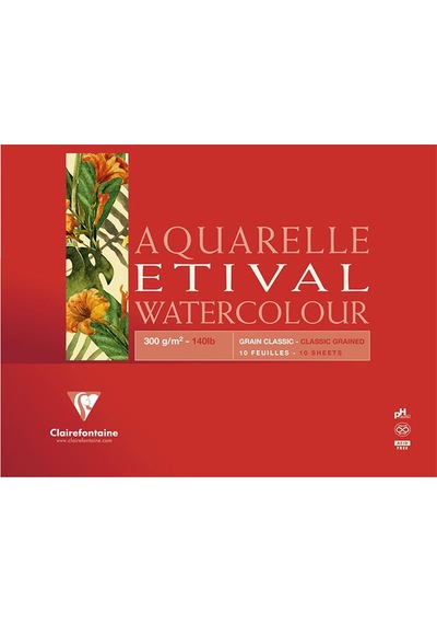 Clairefontaine Etival Yapışkanlı Sulu Boya Blok 30 Yp 200G 24X32