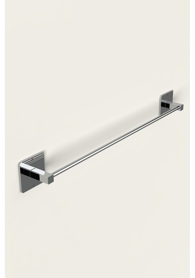 Karteya Yapışkanlı Gümüş Uzun Havluluk Pratik Ve Şık Banyo Mutfak Havluluk Gümüş