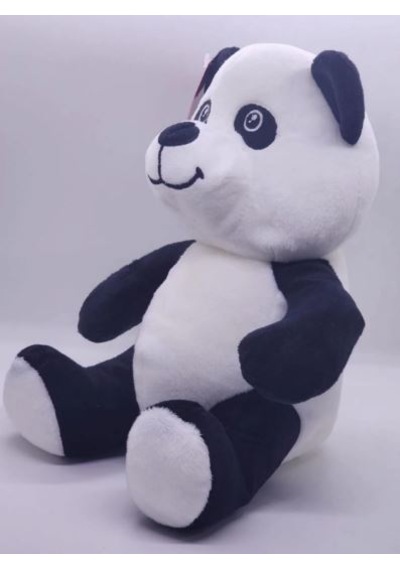 Panda Figürlü Pelüş Oyuncak 20cm Beyaz - Siyah