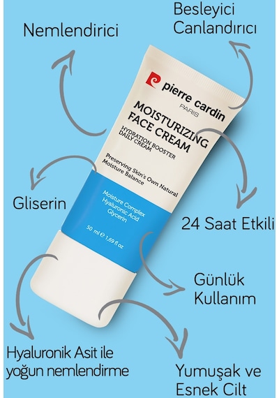 Pierre Cardin Nemlendirici ve Canlandırıcı Günlük Cilt Bakım Kremi 50 ML
