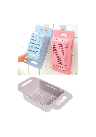 Uzayıp Kısalabilen Ayarlanabilir Plastik Lavabo Mutfak Süzgeci Plastik Diğer
