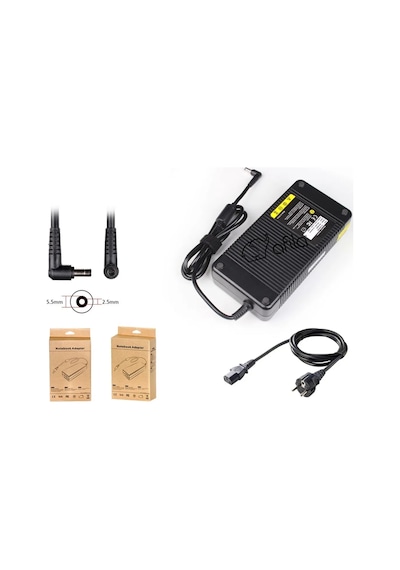 Monster Uyumlu Abra A5 V19.4.6 Notebook Adaptörü, Laptop Şarj Cihazı 150w