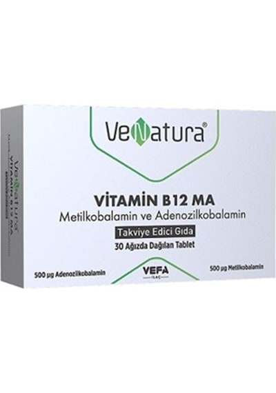 VeNatura Vitamin B12 MA Takviye Edici Gıda 30 Tablet