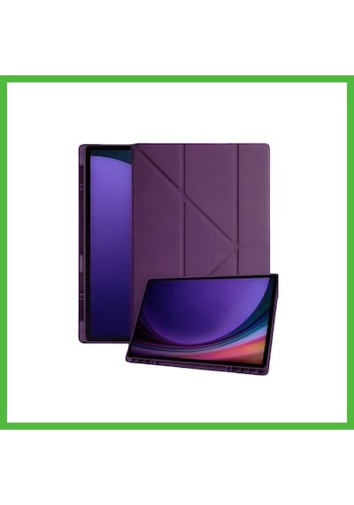 Vaveni Galaxy Tab A11 Kalemlikli Mars Tablet Kılıfı - Mürdüm Arz