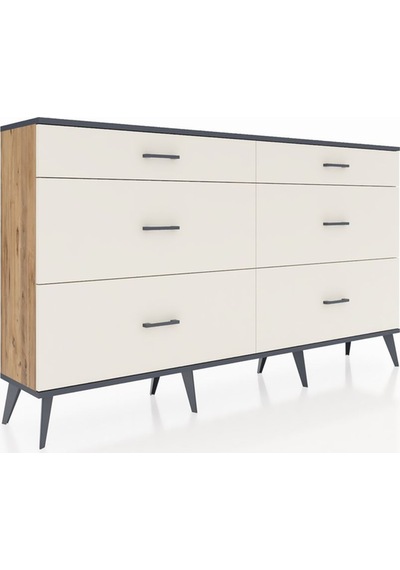 Arges Konsol 6 Çekmeceli 176x30x99 Çam-antrasit/aytaşı Çam-antrasit/aytaşı Arges Konsol 6 Çekmeceli 176x30x99 Çam-antrasit/aytaşı Çam-antrasit/aytaşı