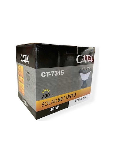 Cata Ct-7315 30w Solar Set Üstü Bahçe Armatür 4000k