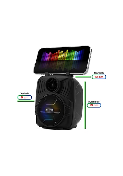 Auris Kln30 8w 3 İnç Taşınabilir Bluetooth Hoparlör