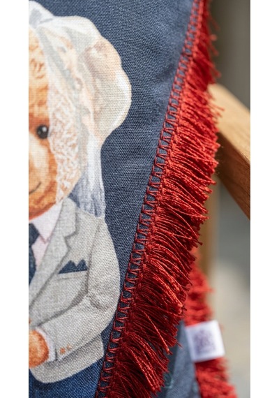 Heritage Union Navy Tassel Yastık Çok Renkli