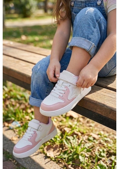 Fort Eldon Cool Rahat Hafif Anatomik Sneaker Kız Çocuk Ayakkabı Pudra