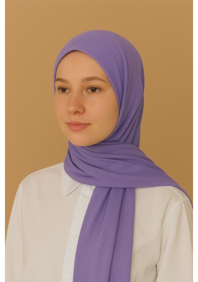 Mim Eşarp Enba Penye Pamuksu Şal Lila