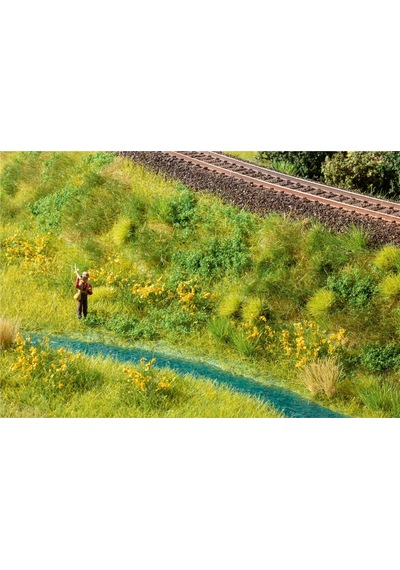 Noch 7253 Yer Örtücü Folyaj, Bej-yeşil, 12x18 Cm., Diorama Malzemesi-59293