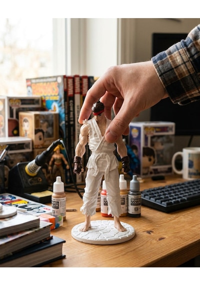 Ryu - Street Fighter Figür Classic Warrior Statue Koleksiyonluk 15 Cm