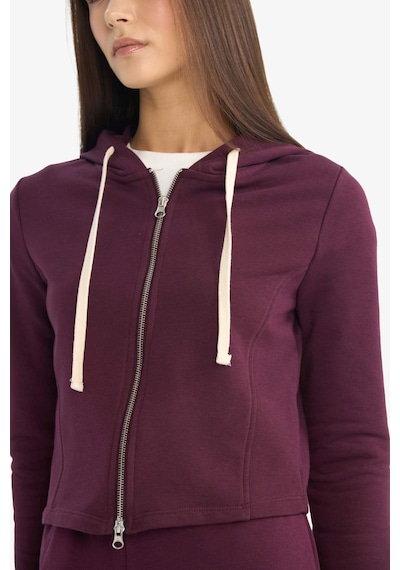 Defacto Oversize Kapüşonlu Fermuarlı Sweatshirt G6384ax25wnbr171 Bordo-br171