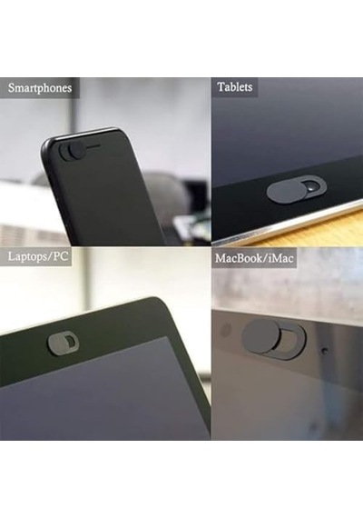 5 Adet Webcam Kapatıcı 0,7 Mm İnce - Web Kamerası Macbook Pro, İmac, Laptop, Pc, İpad Pro, İphone, Akıllı Telefon Uyumlu