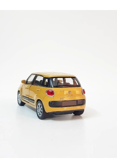 Fiat 500l 1:38 Model Maket Araba Sarı/yeşil