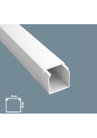 Mutlusan Kablo Kanalı 50 Metre 40X40 Mm Canalex Yapışkan Bantlı