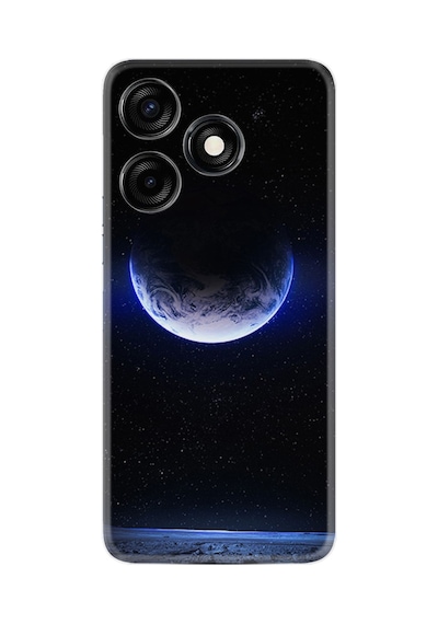 Tecno Spark 10c Kılıf Resimli Desenli Silikon Platinium Series Midnight Moon 1802