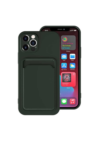 Apple Uyumlu iPhone 12 Pro Max Kılıf Zore Ofix Kartlık Bölmeli Kılıf