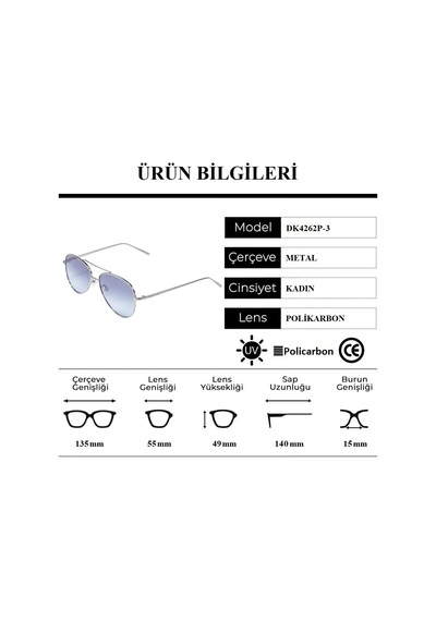 Daniel Klein Dk4262P-3 Damla Model Kadın Güneş Gözlüğü