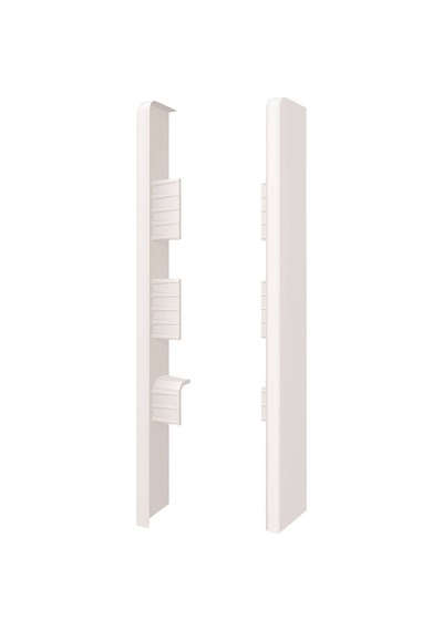 Espumo Suya Dayanıklı Kompozit Süpürgelik 10 Cm Bitiş Kapağı Aksesuarı 1 Paket - 2 Adet - Beyaz - Esp401