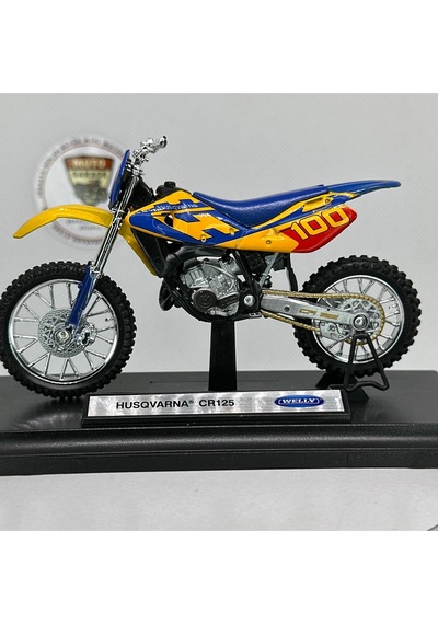 Husqvarna Cr125 1:18 Diecast Maket Motor Metal Model Motosiklet