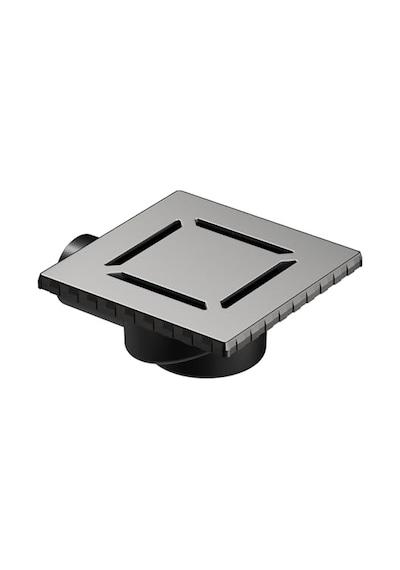 Duş Kanalı Yandan Çıkışlı 15x15 Cm Dk 100 Kapak Mat Krom Çok Renkli