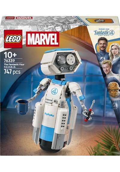 LEGO® ǀ Marvel Fantastik Dörtlü H.E.R.B.I.E. 76339 - 10 Yaş Üzeri Çocuklar için Aksesuarlar İçeren Oyuncak Yapım Seti (747 Parça)