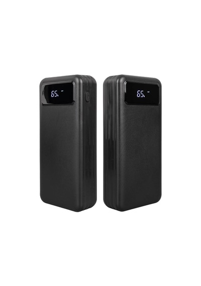 Powermaster 20000mah Powerbank Dijital Ekranlı 4 Usb 3 Kablo Type-c Lightning Micro Usb Led Fener