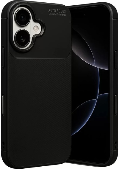 Newface Apple İphone 17 Auto Focus Karbon Kapak - Siyah