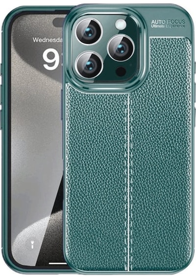 Apple Uyumlu  iPhone 16 Pro Max Kılıf Auto Focus Kapak Koyu Yeşil