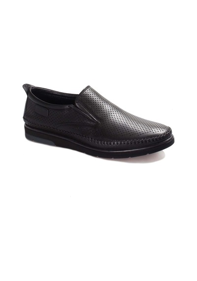 Fast Step Hakiki Deri Erkek Casual Ayakkabı 711ma07lzr Siyah