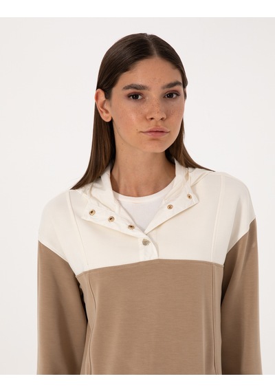 Pierre Cardin Kadın Bej Sweatshirt 50309096-vr011 Bej