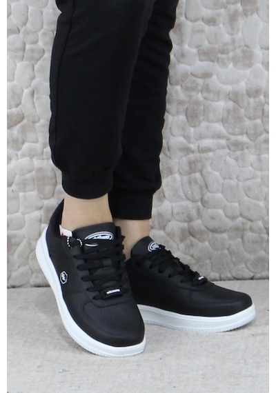 Fort Wks 2542 Hafif Rahat Sneaker Unisex Spor Ayakkabı Siyah-beyaz Siyah - Beyaz