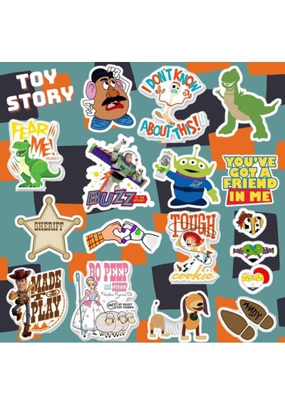 Lexroo Toy Story Sticker Seti-1 Laptop Notebook Telefon Etiket
