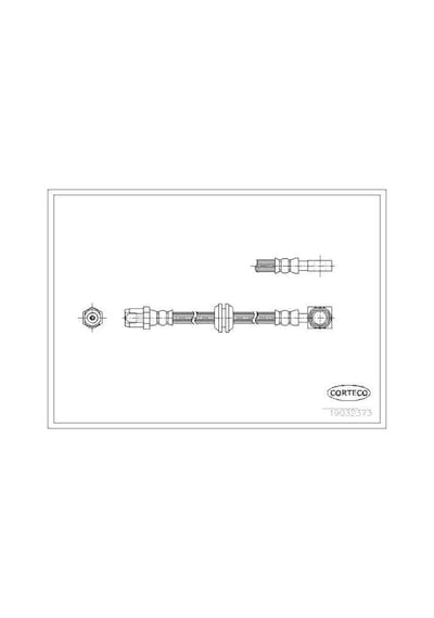 CORTECO 19032373 Fren Hortumu Arka 457Mm Mini R50 R53