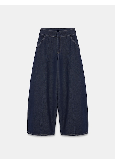 Dilvin 72390 %100 Pamuk Baggy Jean Lacivert