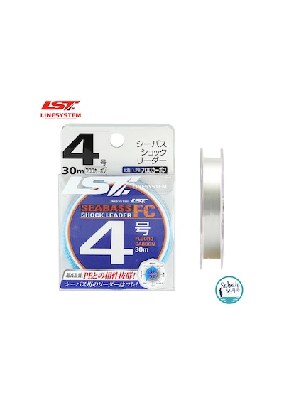 Linesystem Seabass Fluorocarbon Şok Lider Misina 4 0.34mm 18lb. 30mt.