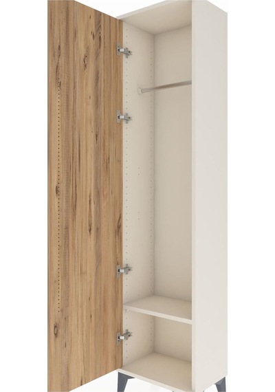 Arges Dolap Tek Raflı Tek Kapaklı Tek Askılı 44x30x182 Aytaşı... Aytaşı