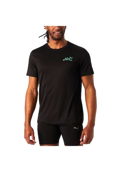 Puma Graphics Erkek Siyah Koşu T-shirt 52656401 1624008 SIYAH
